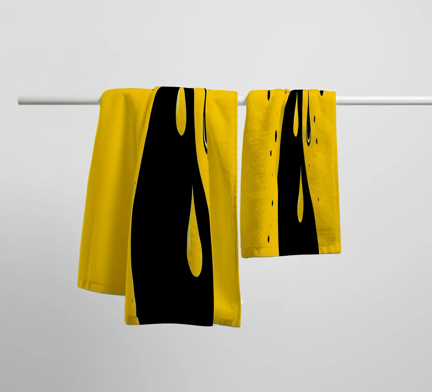 Drop_7 towel by schwarz-gelb by LK