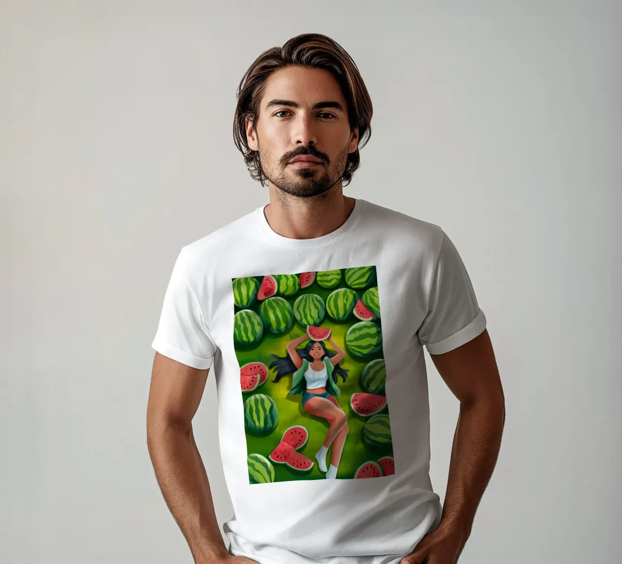 Fuga di beatitudine all'anguria t-shirt da Lumina Vision