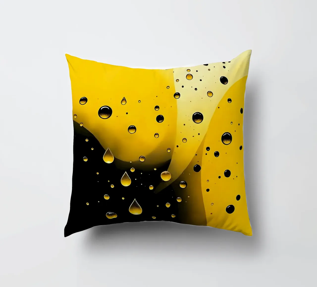 Gocce_8 cuscino da schwarz-gelb by LK