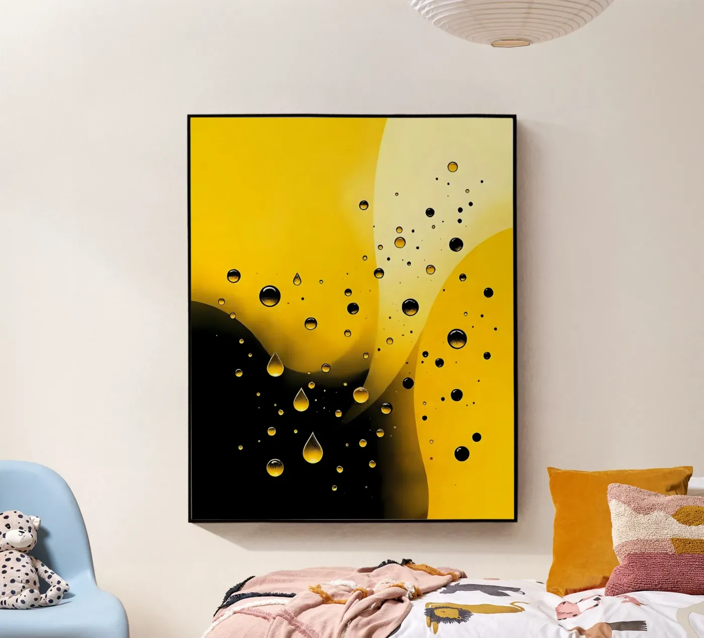 Drops_8 plexiglass da schwarz-gelb by LK