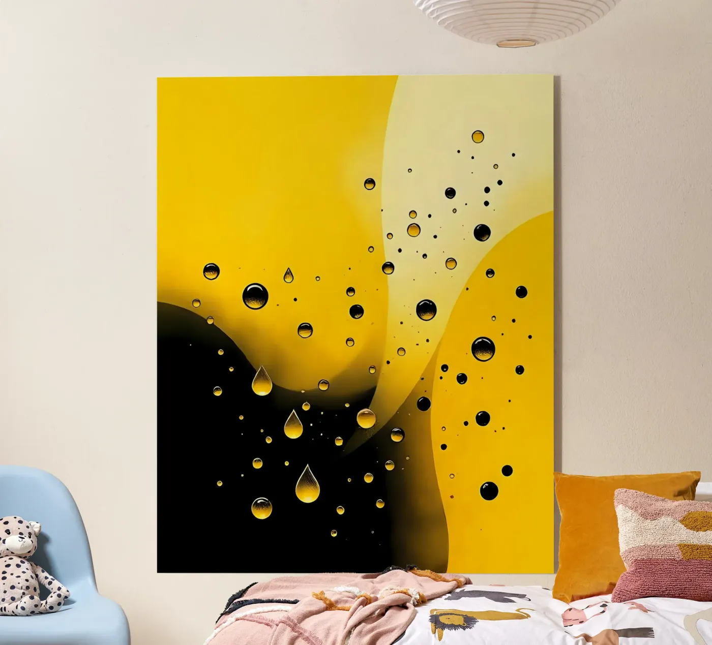 Drops_8 plexiglass da schwarz-gelb by LK