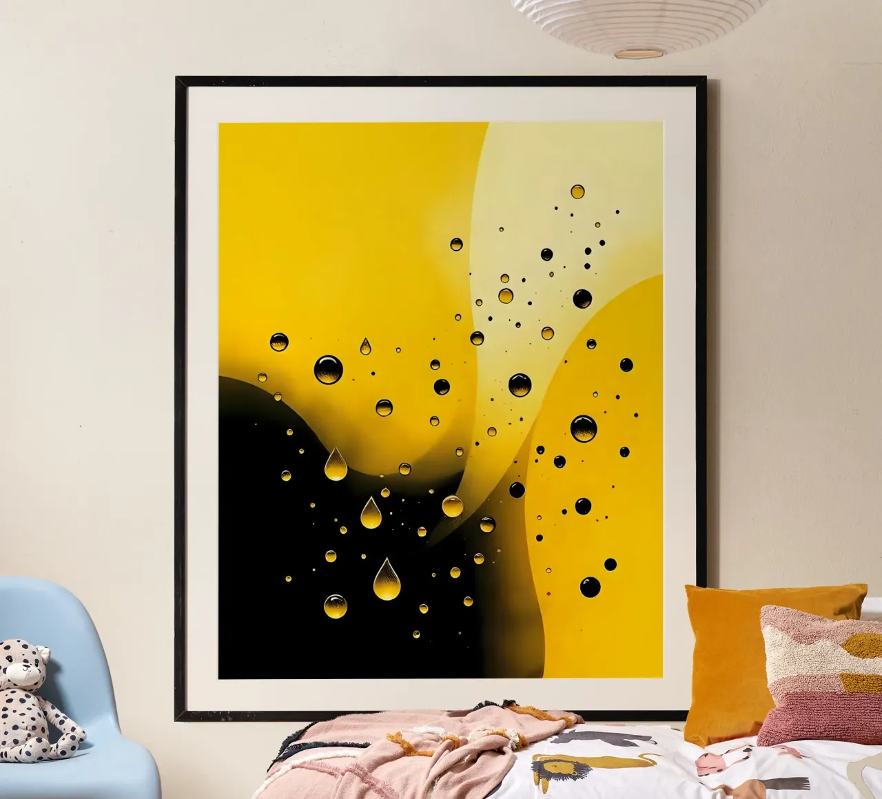 Gocce_8 poster da schwarz-gelb by LK