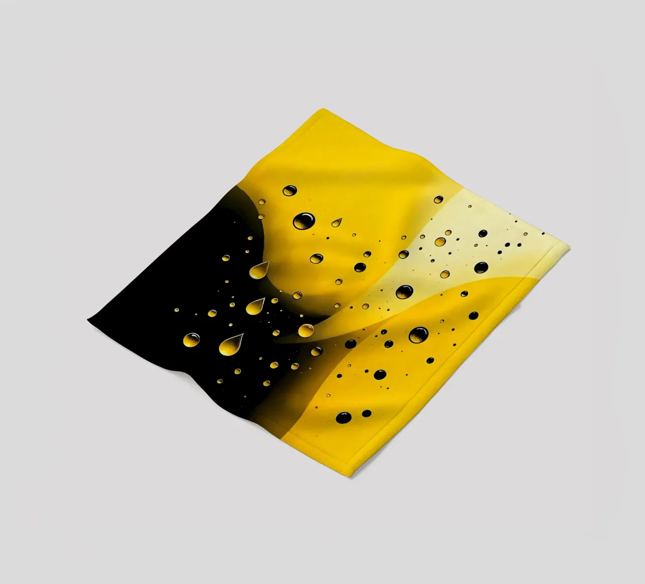 Gocce_8 coperta in pile da schwarz-gelb by LK