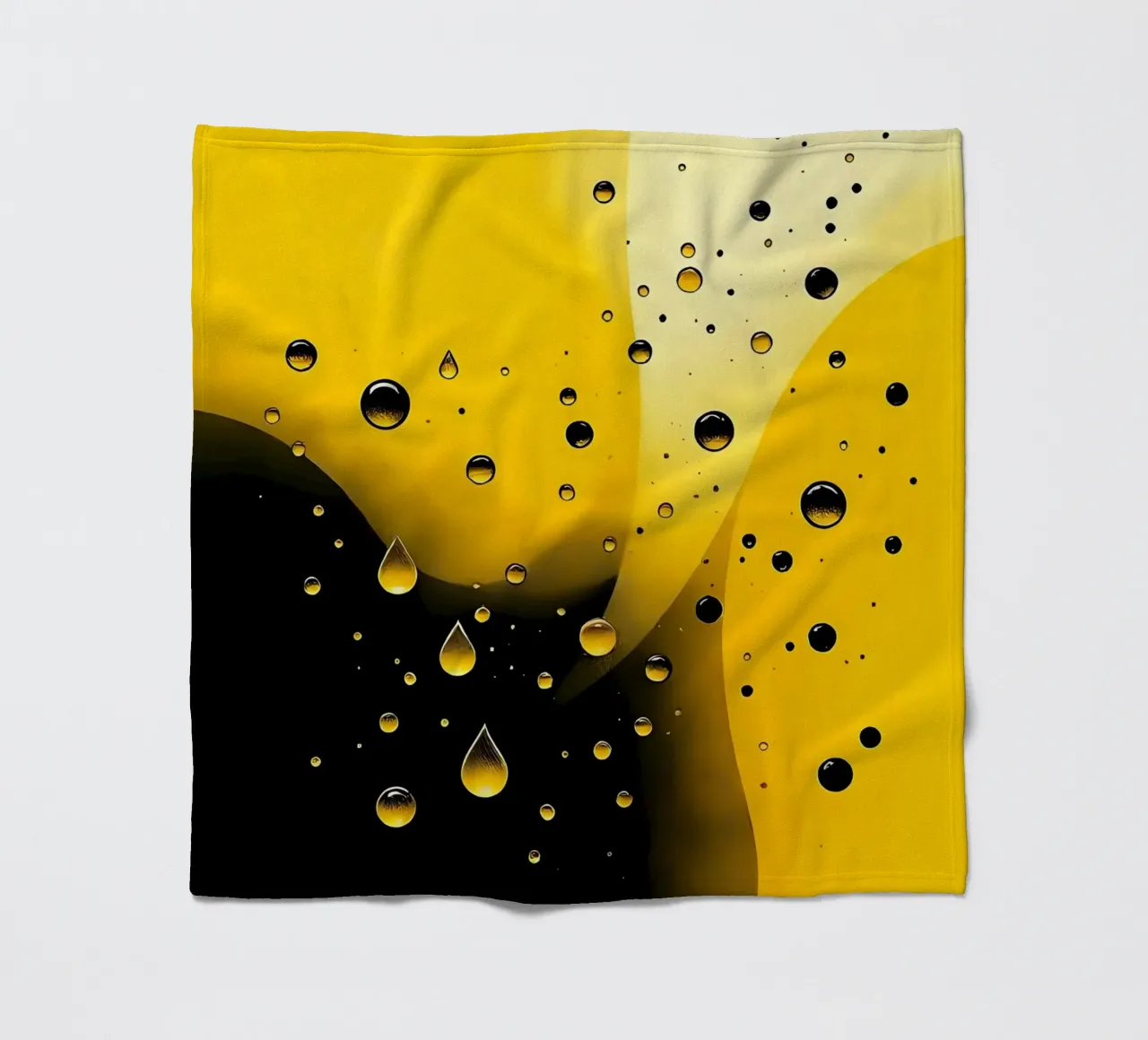 Gocce_8 coperta in pile da schwarz-gelb by LK