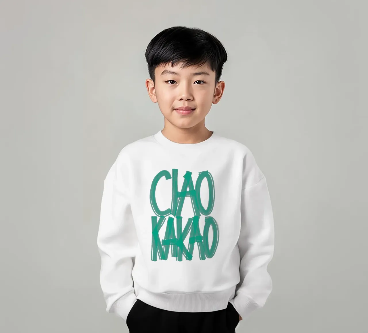 Ciao Kakao – Say It Bold felpa bambino da QuooodZ by MooodzArt