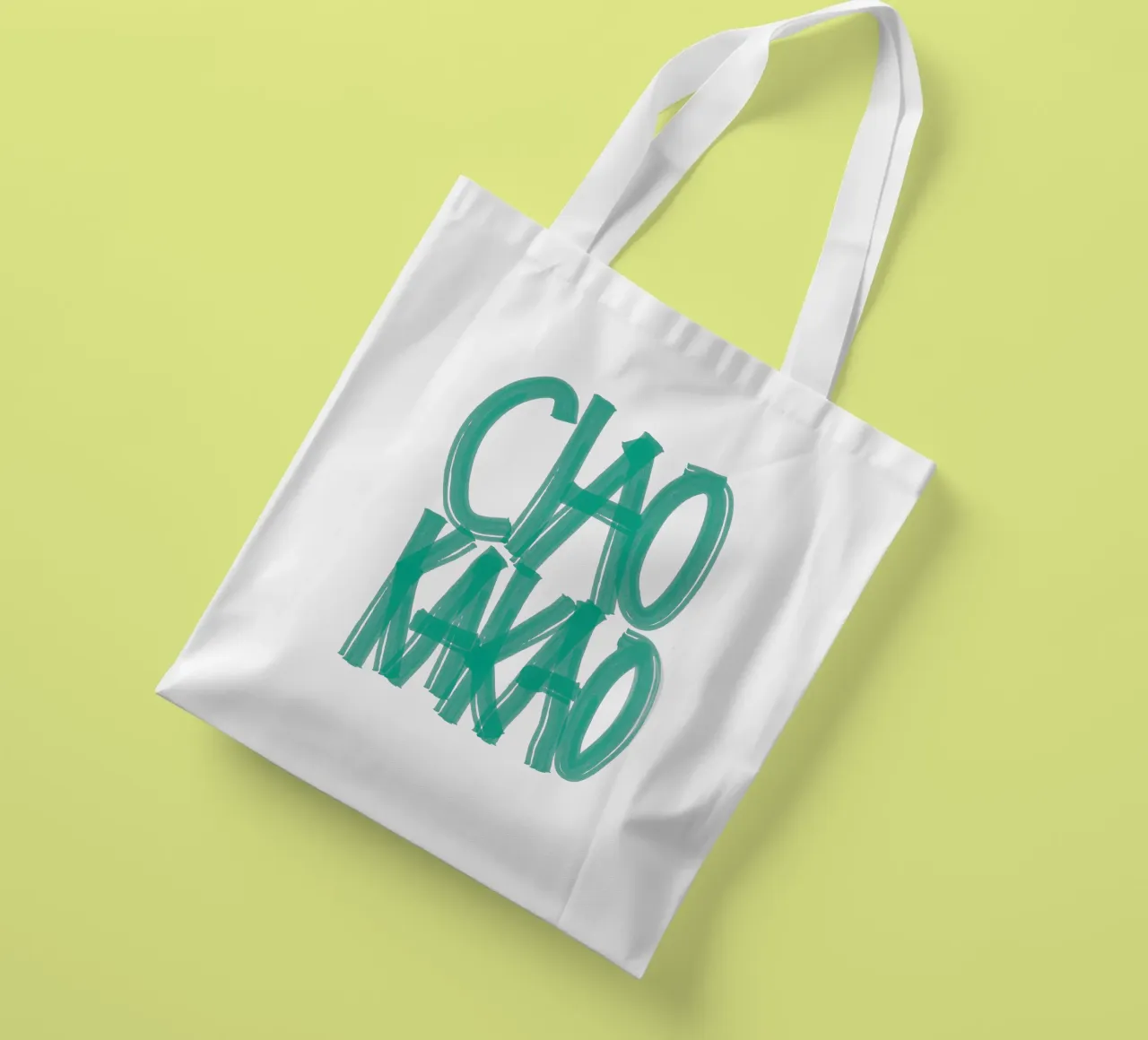 Ciao Kakao – Say It Bold borsa in juta da QuooodZ by MooodzArt