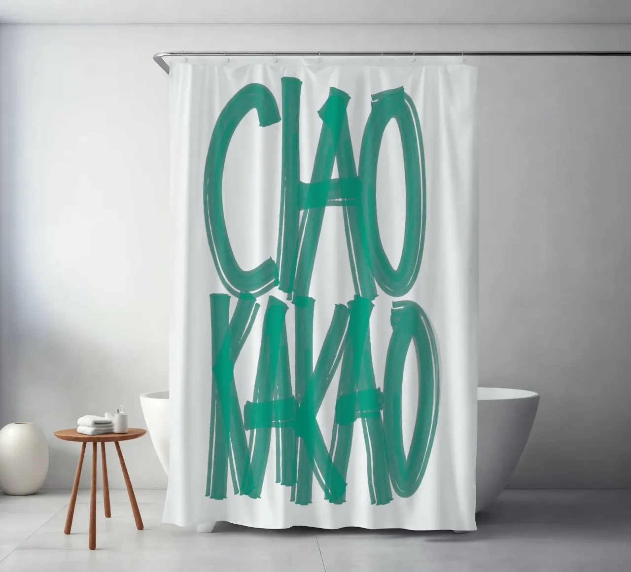 Ciao Kakao – Say It Bold tenda da doccia da QuooodZ by MooodzArt