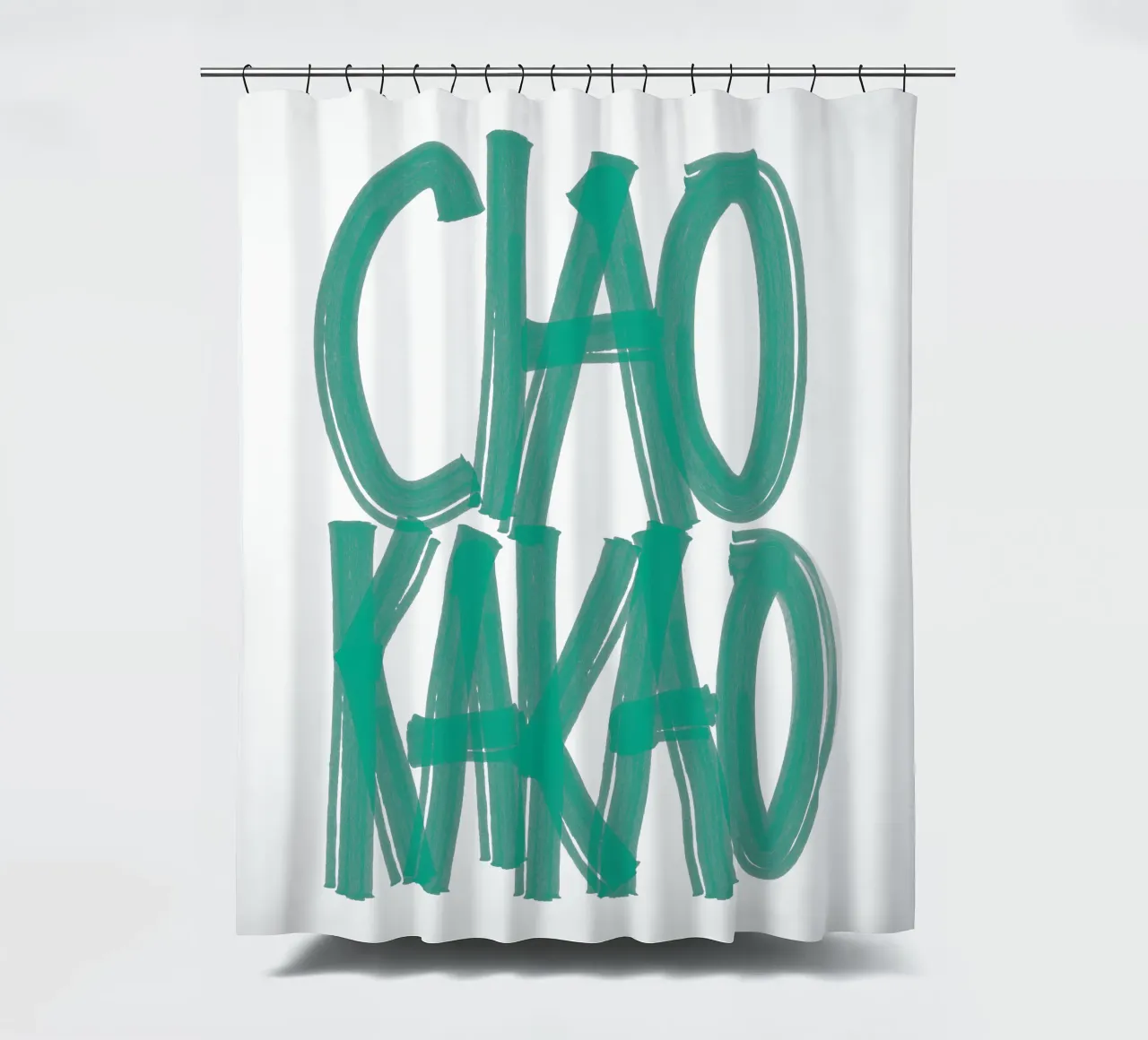 Ciao Kakao – Say It Bold tenda da doccia da QuooodZ by MooodzArt