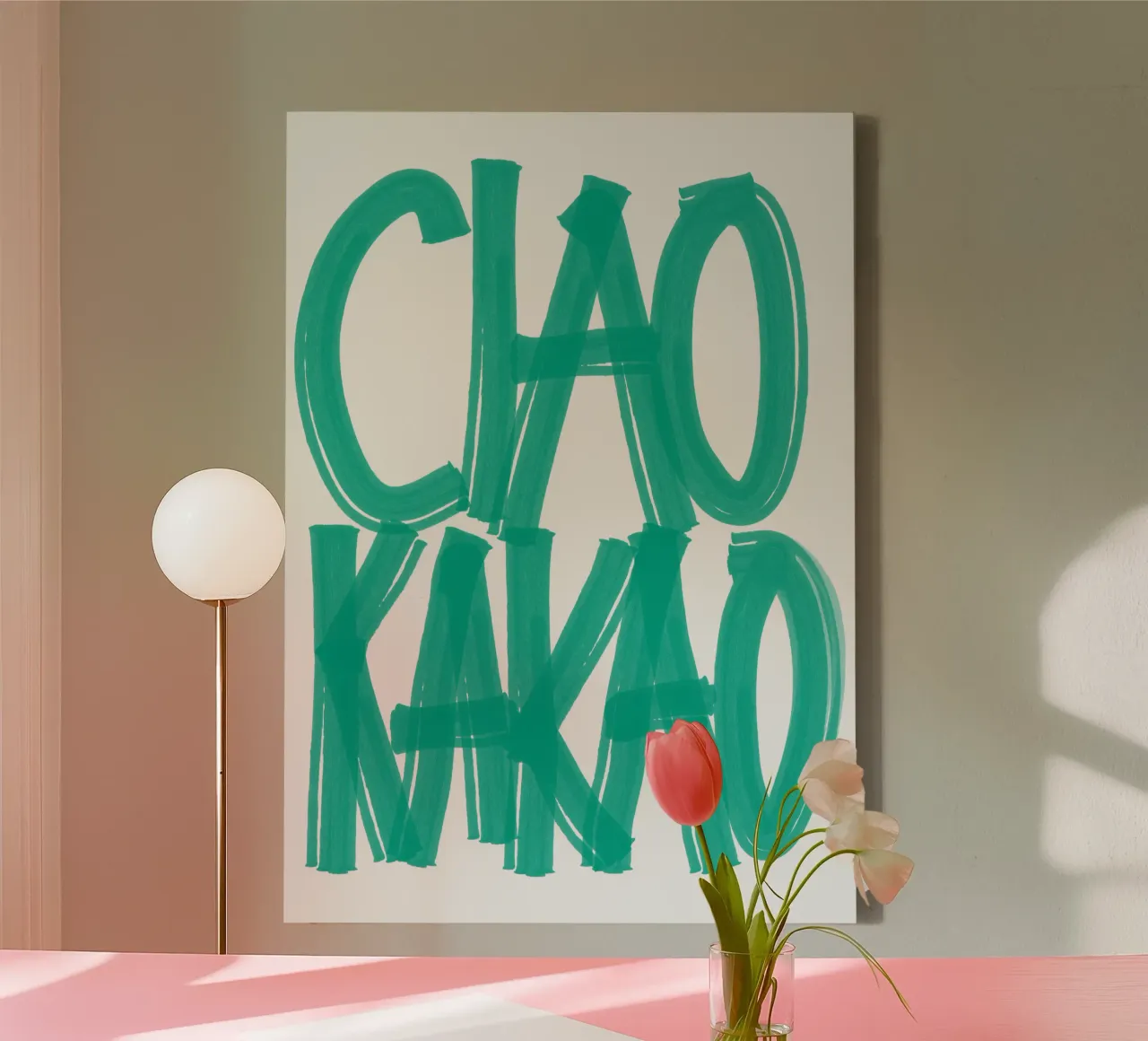 Ciao Kakao – Say It Bold tela con Cornice a cassetta da QuooodZ by MooodzArt