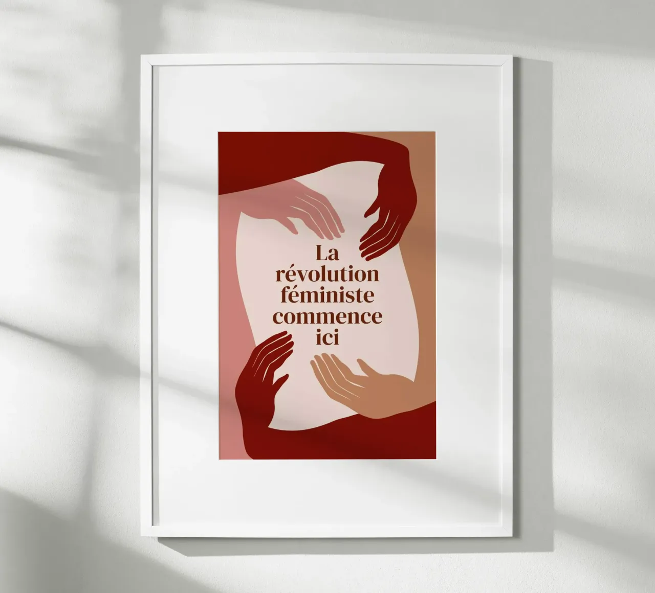 La Révolution Féministe Commence Ici I poster con telaio in alluminio da Les Glorieuses x JUNIQE