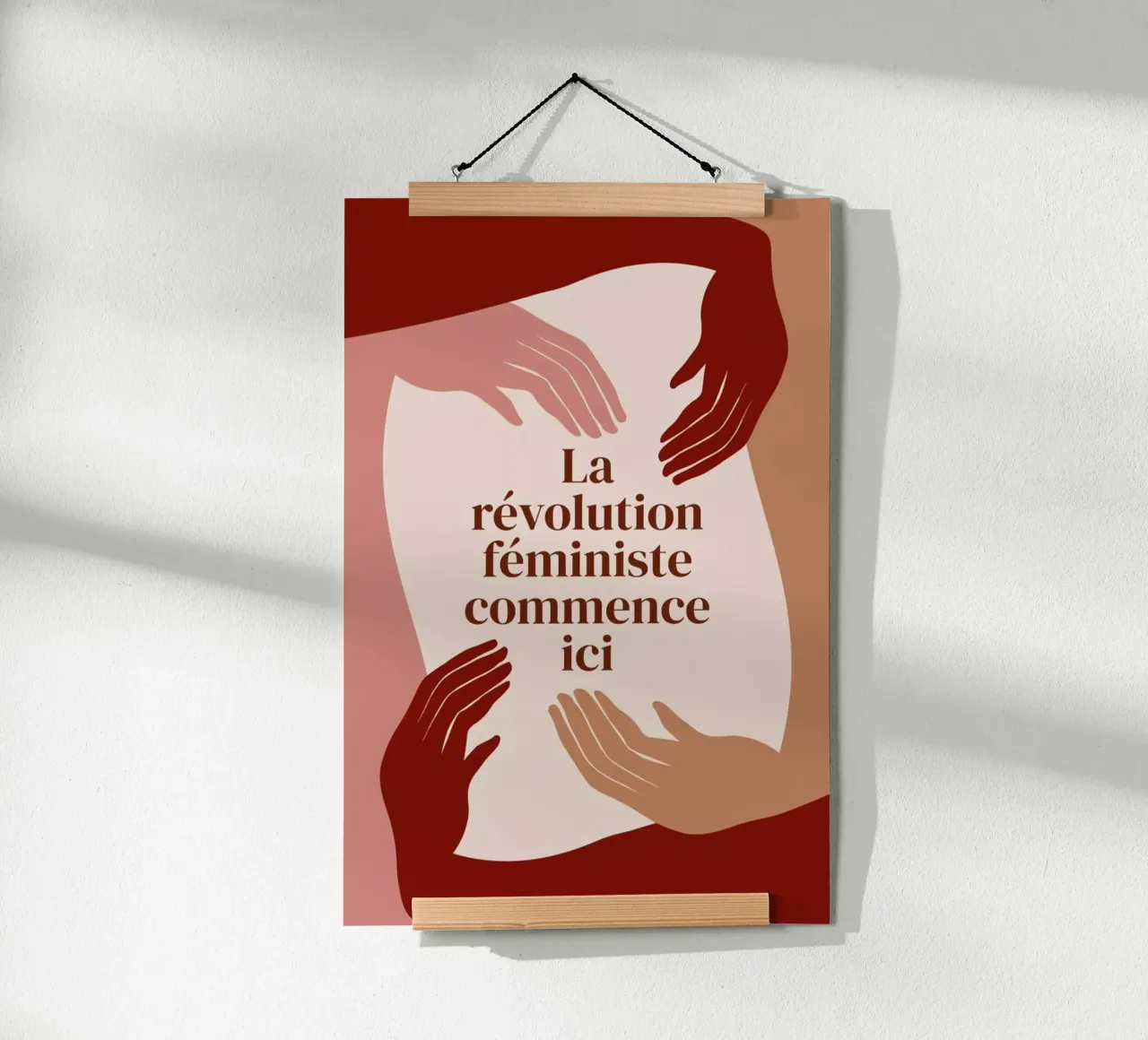 La Révolution Féministe Commence Ici I poster con telaio in alluminio da Les Glorieuses x JUNIQE