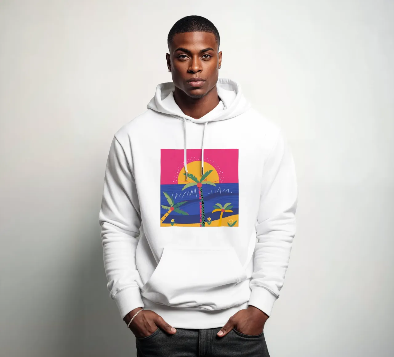Atardecer Paradise Glow sudadera con capucha de Lumina Vision