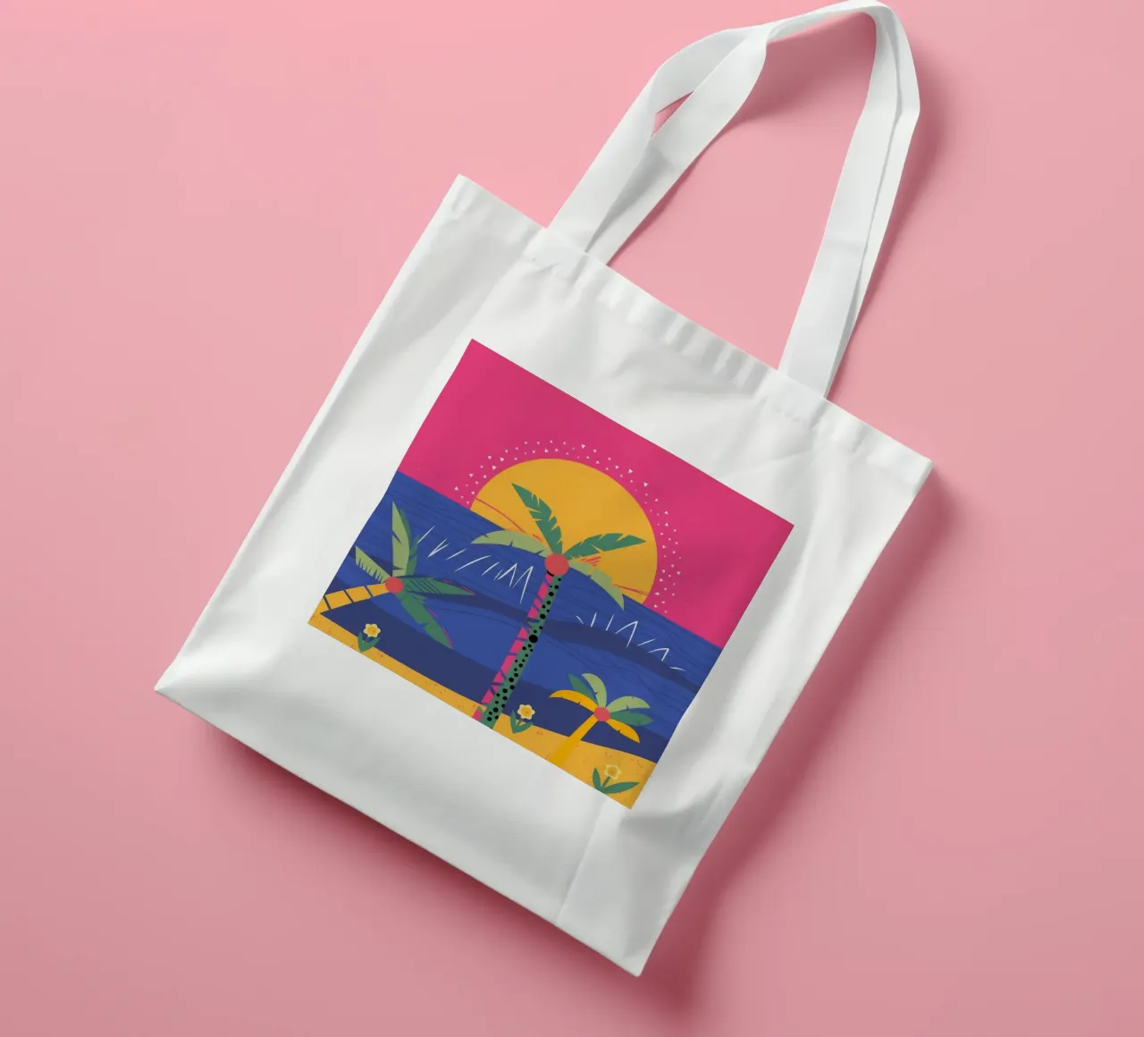 Sunset Paradise Glow tote bag by Lumina Vision