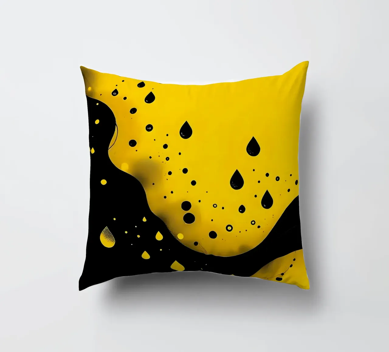 Gocce_9 cuscino da schwarz-gelb by LK