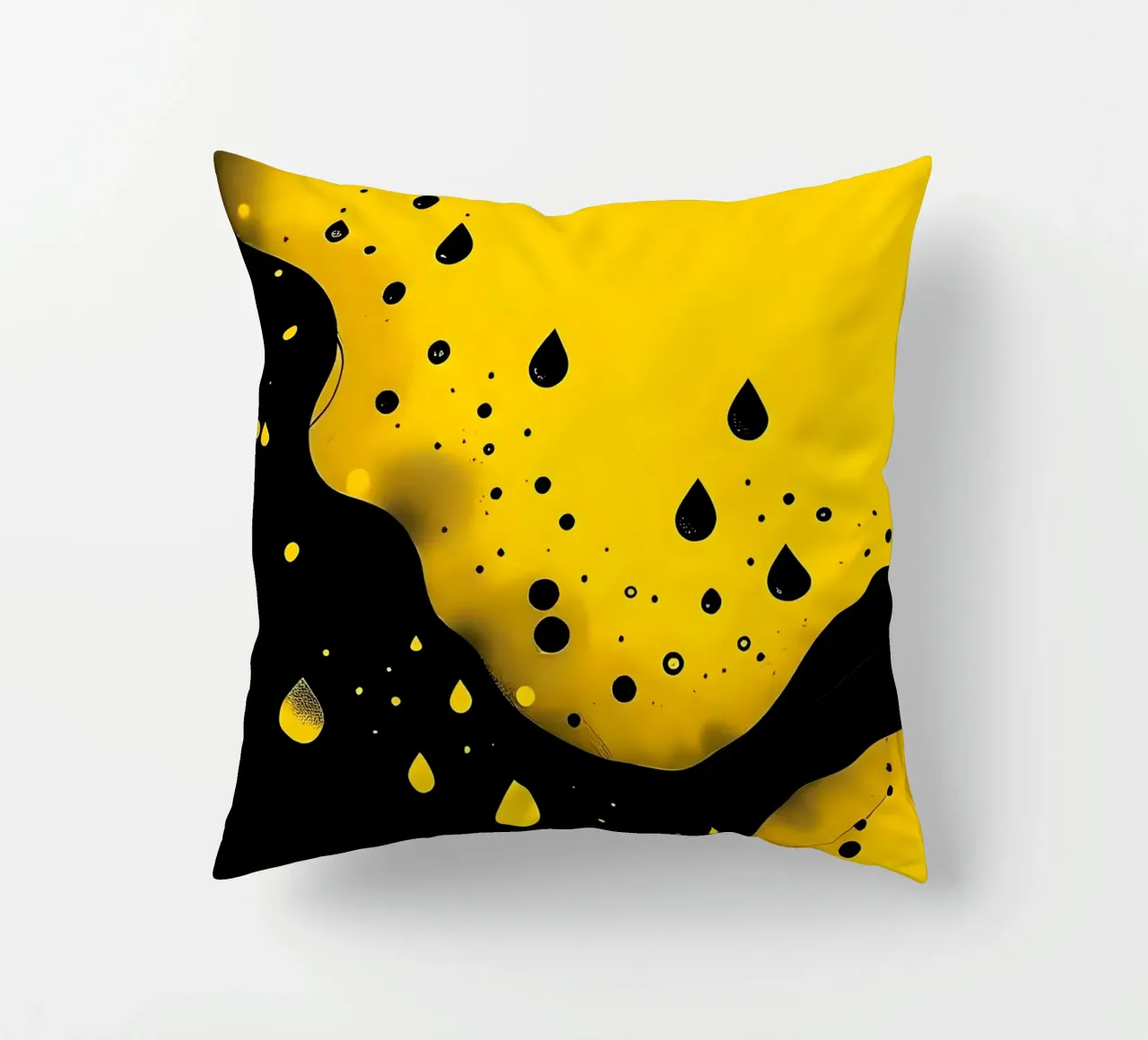 Gocce_9 cuscino da schwarz-gelb by LK