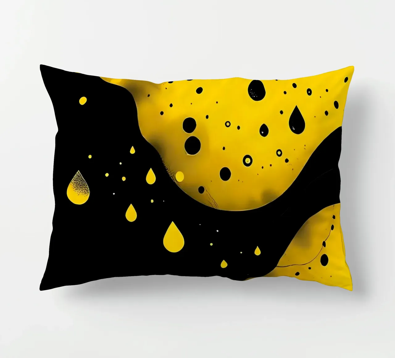 Gocce_9 cuscino da schwarz-gelb by LK