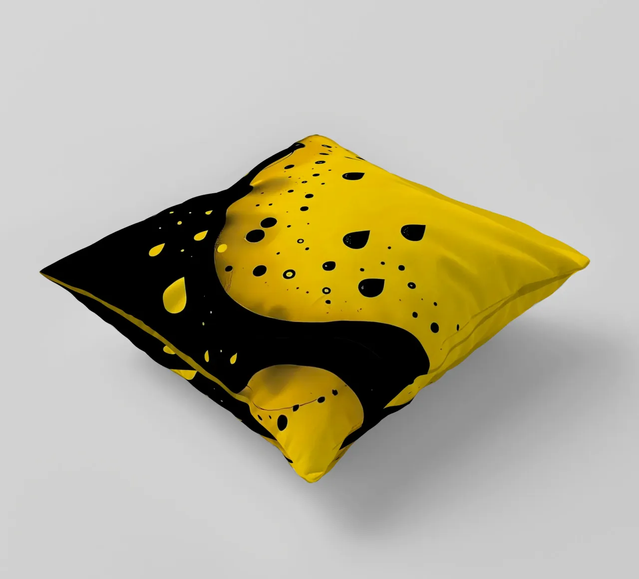 Gocce_9 cuscino da schwarz-gelb by LK
