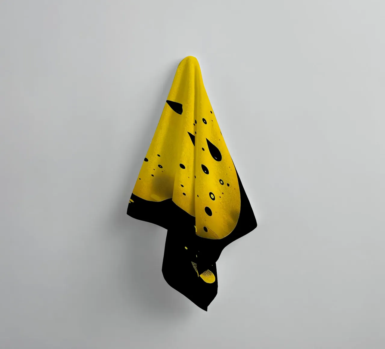 Gocce_9 asciugamano da bagno da schwarz-gelb by LK
