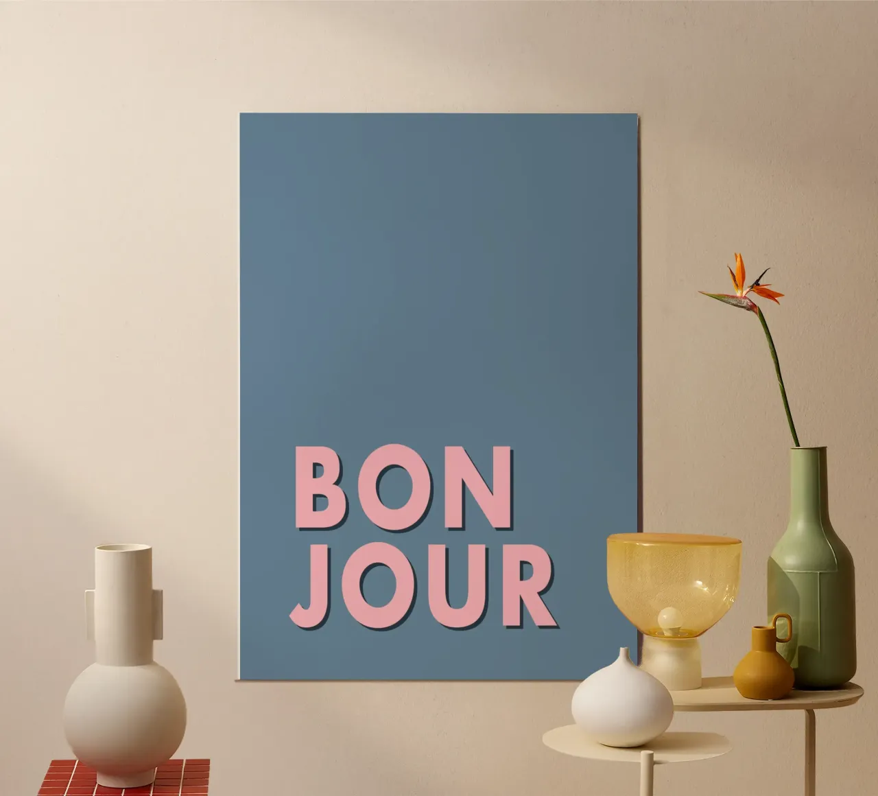 Bon Jour Art. poster de WORD & WONDER