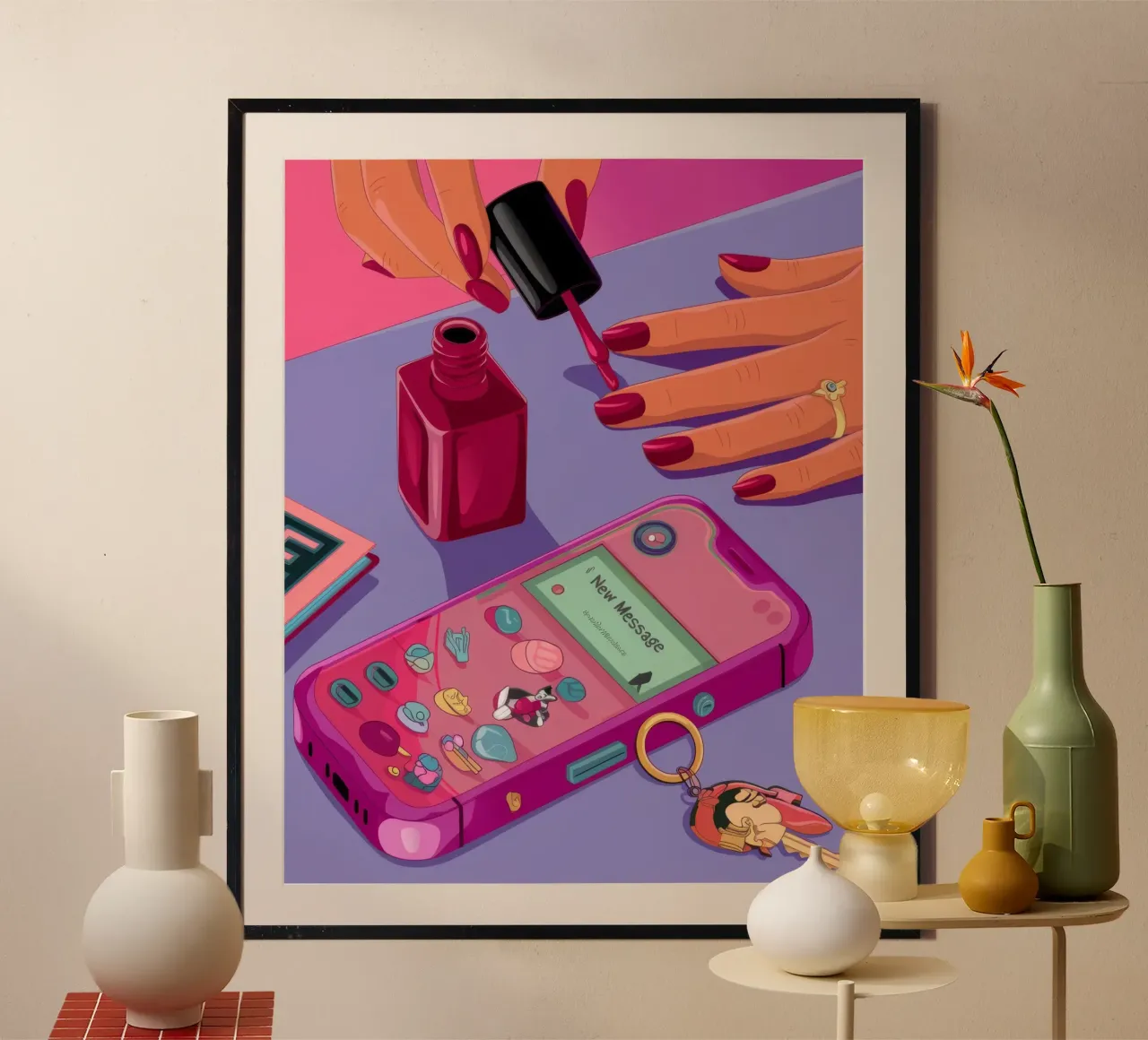 Precisione nella Nail Art poster con telaio in alluminio da Lumina Vision