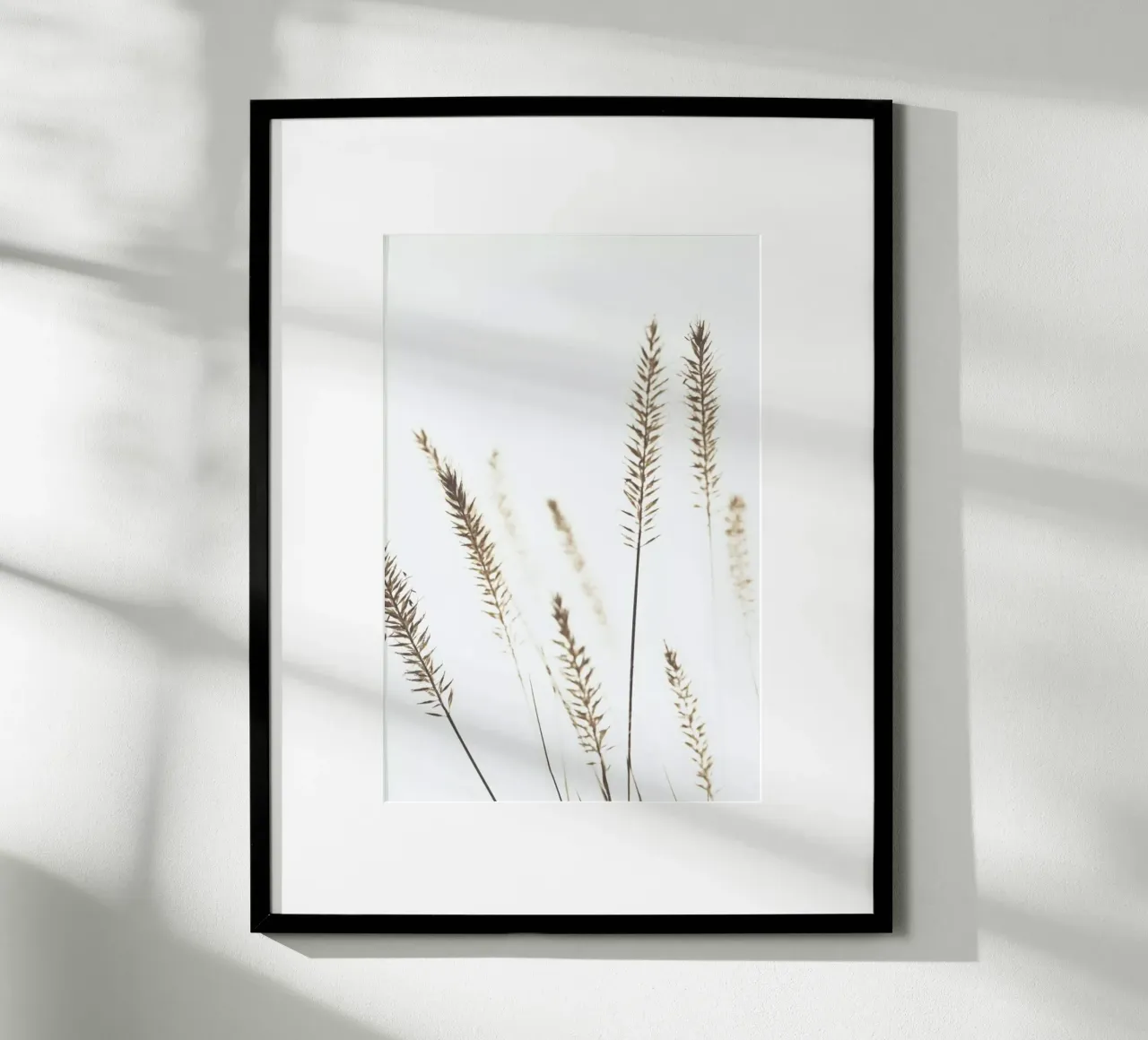 Dried Flowers Pennisetum - Stilleben mit Trockenblumen poster con telaio in legno da Monika Strigel