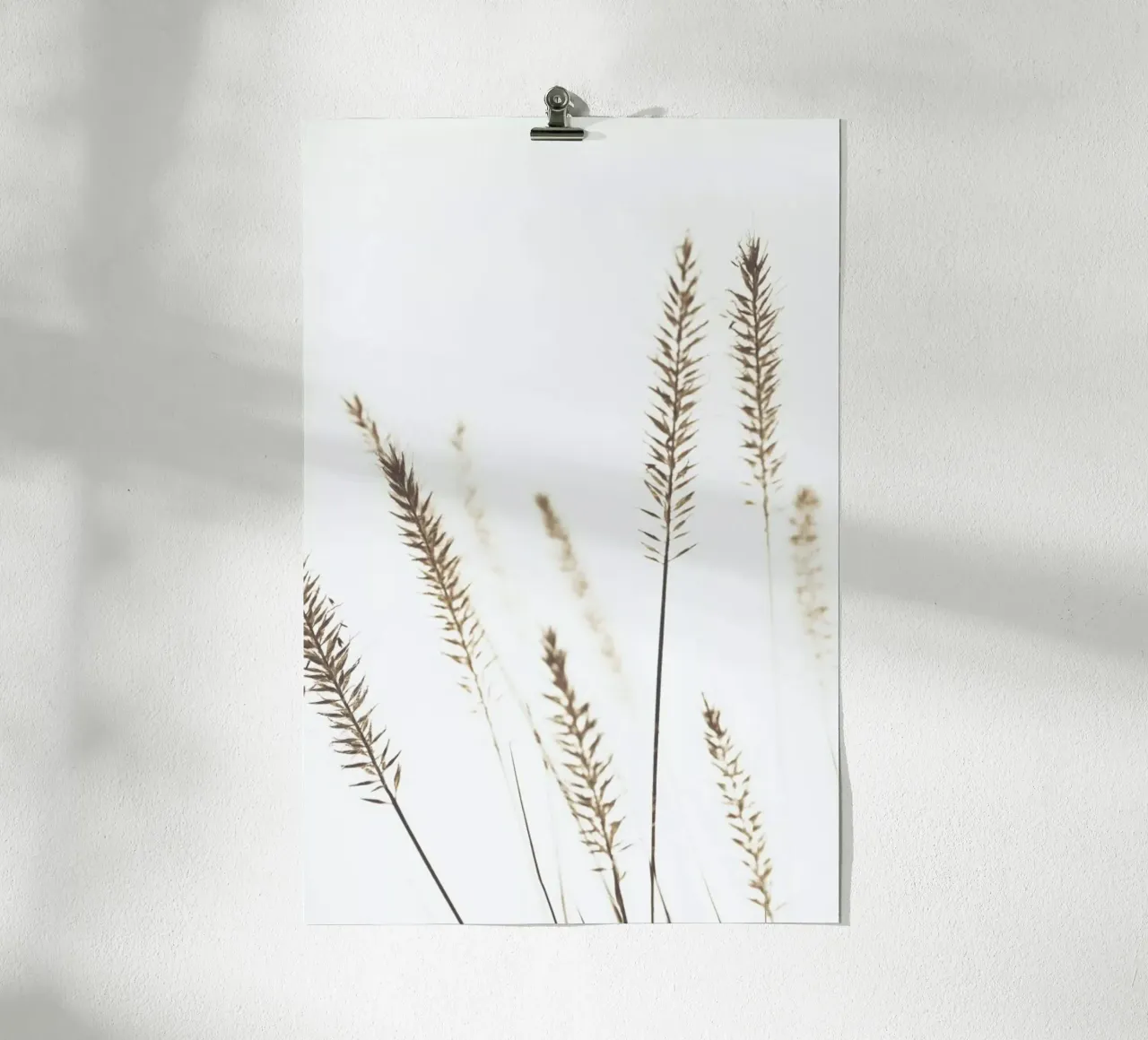 Dried Flowers Pennisetum - Stilleben mit Trockenblumen poster con telaio in legno da Monika Strigel