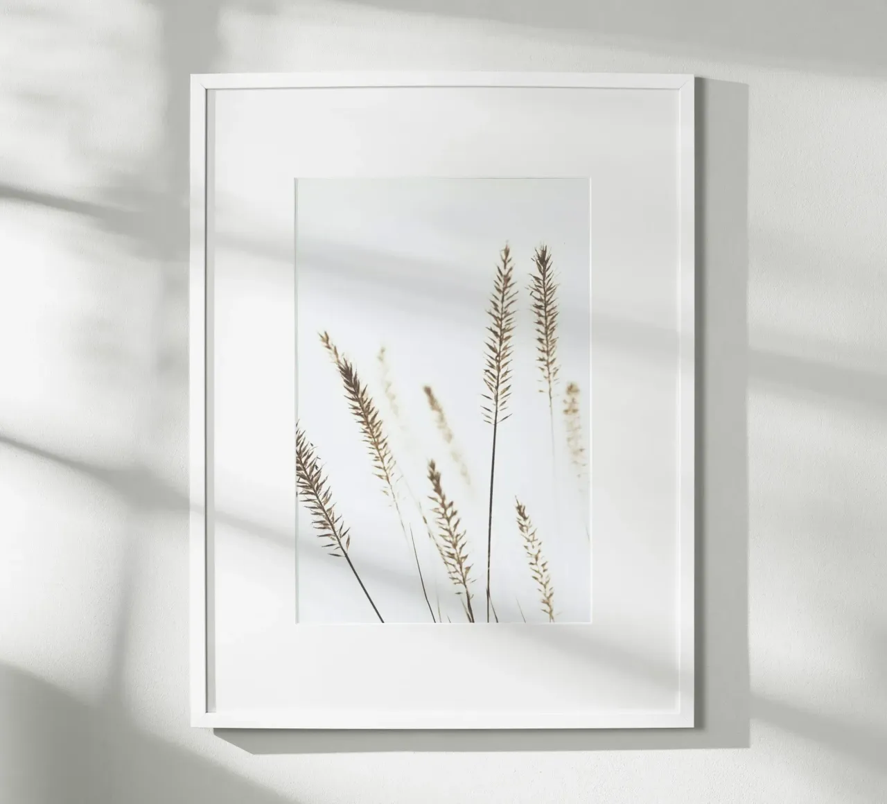 Dried Flowers Pennisetum - Stilleben mit Trockenblumen poster con telaio in legno da Monika Strigel