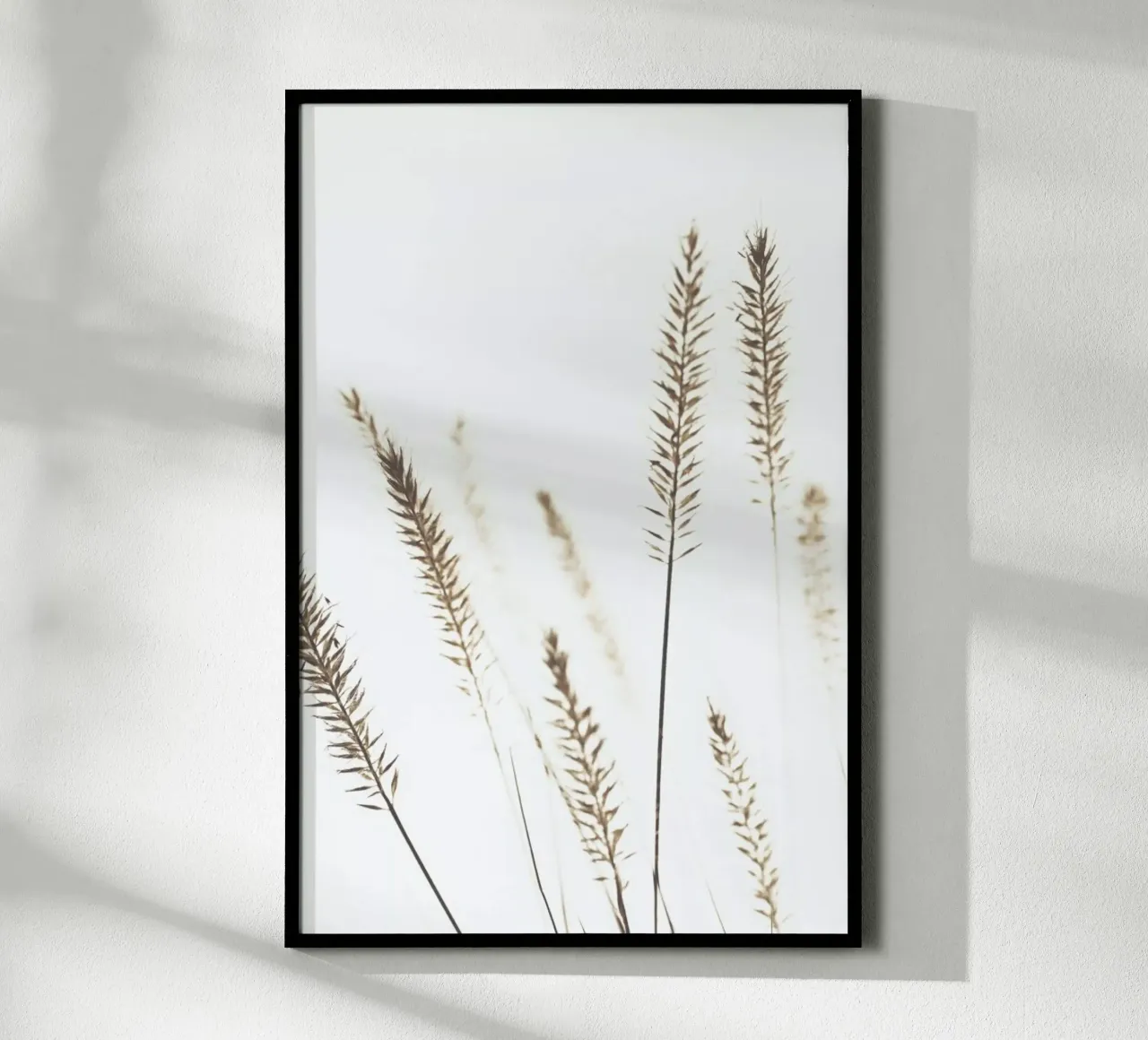 Dried Flowers Pennisetum - Stilleben mit Trockenblumen poster con telaio in legno da Monika Strigel