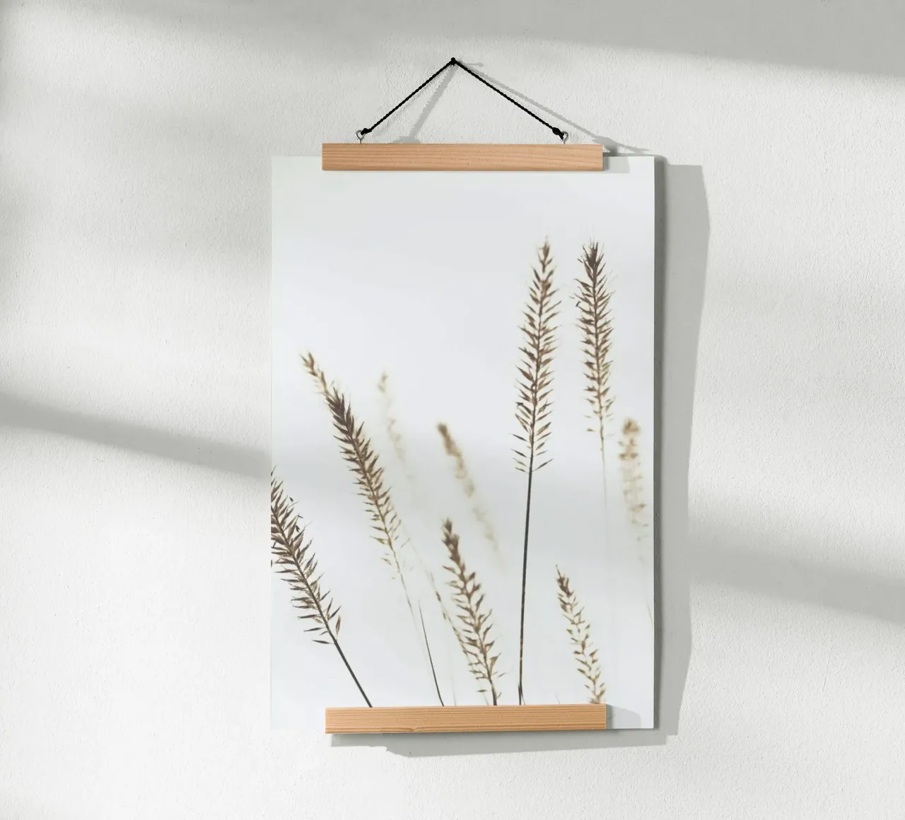 Dried Flowers Pennisetum - Stilleben mit Trockenblumen poster con telaio in legno da Monika Strigel