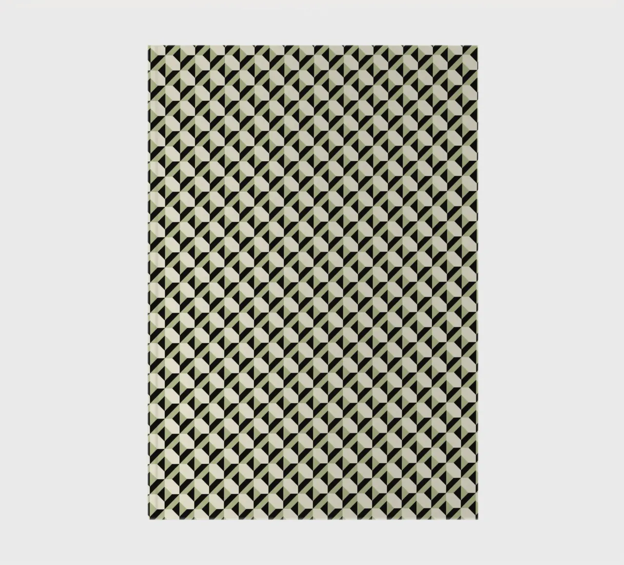 Black And White Geometric Pattern notebook by Little Dean