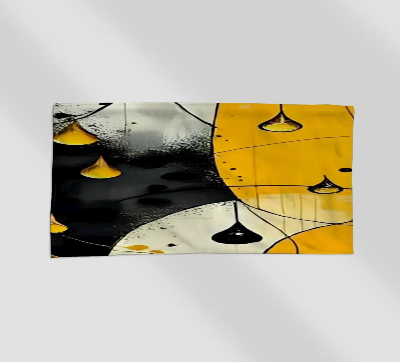 Gocce_10 telo mare da schwarz-gelb by LK