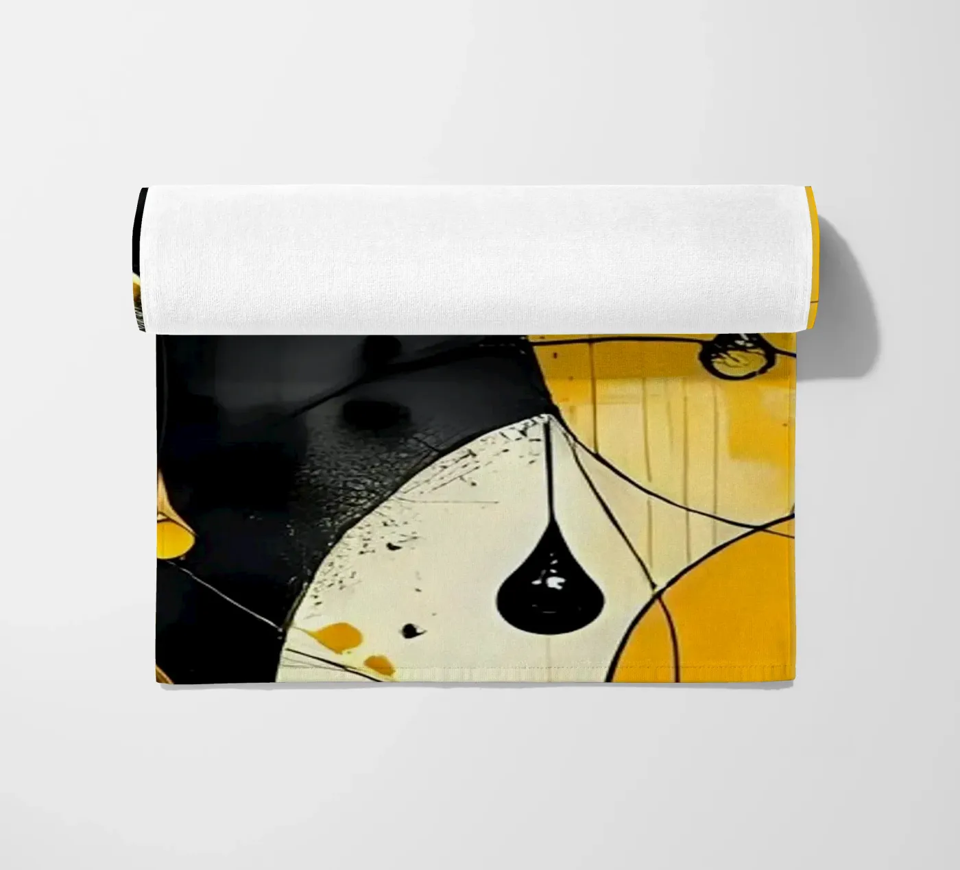 Gocce_10 telo mare da schwarz-gelb by LK