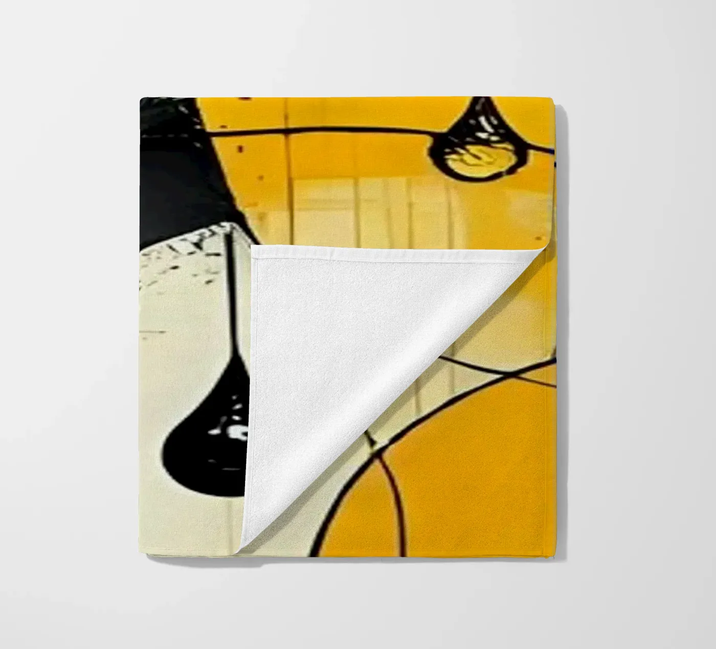 Gocce_10 telo mare da schwarz-gelb by LK