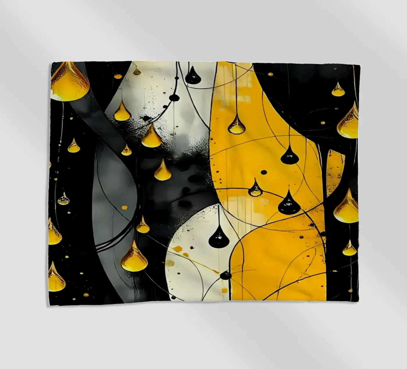 Gocce_10 telo mare da schwarz-gelb by LK