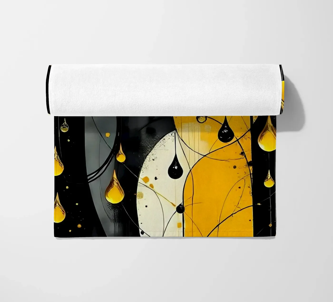 Gocce_10 telo mare da schwarz-gelb by LK