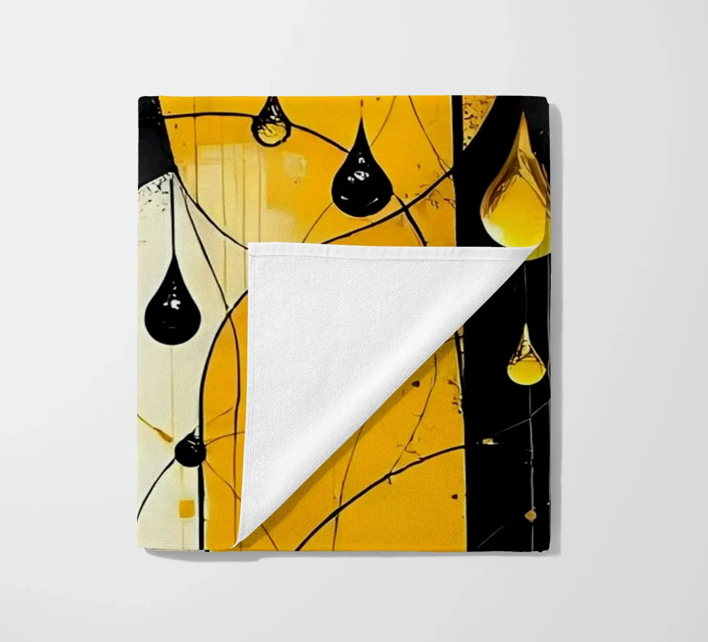 Gocce_10 telo mare da schwarz-gelb by LK