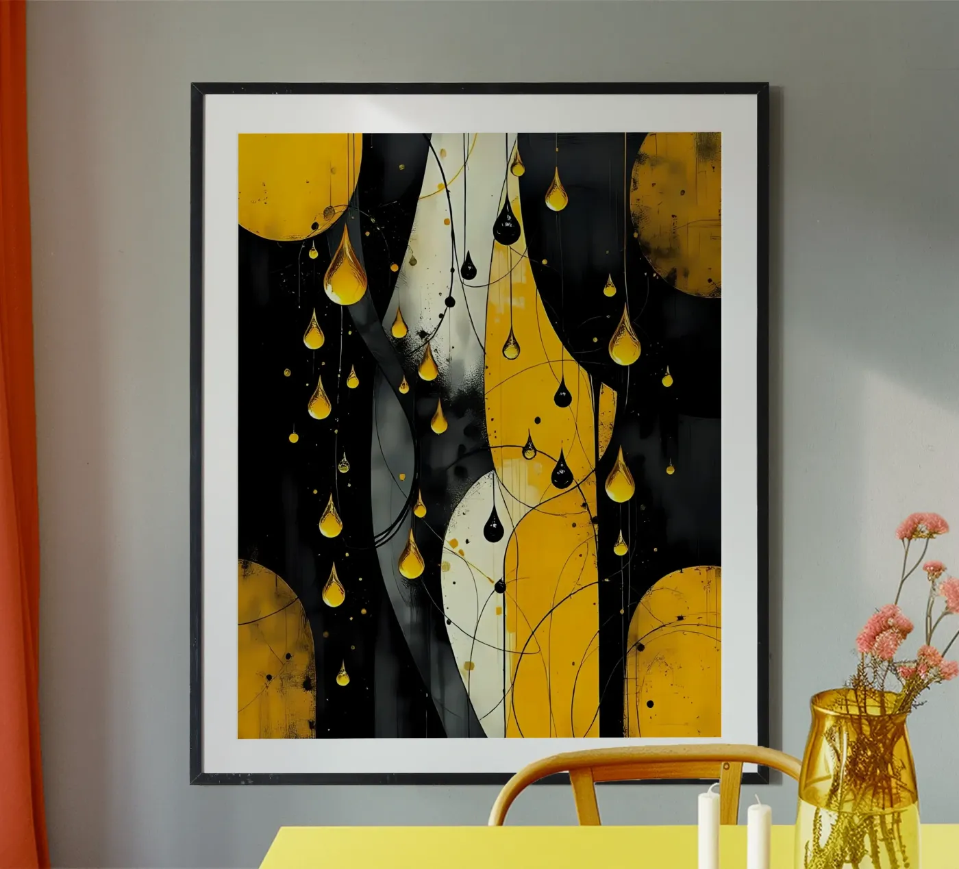 Drops_10 poster da schwarz-gelb by LK