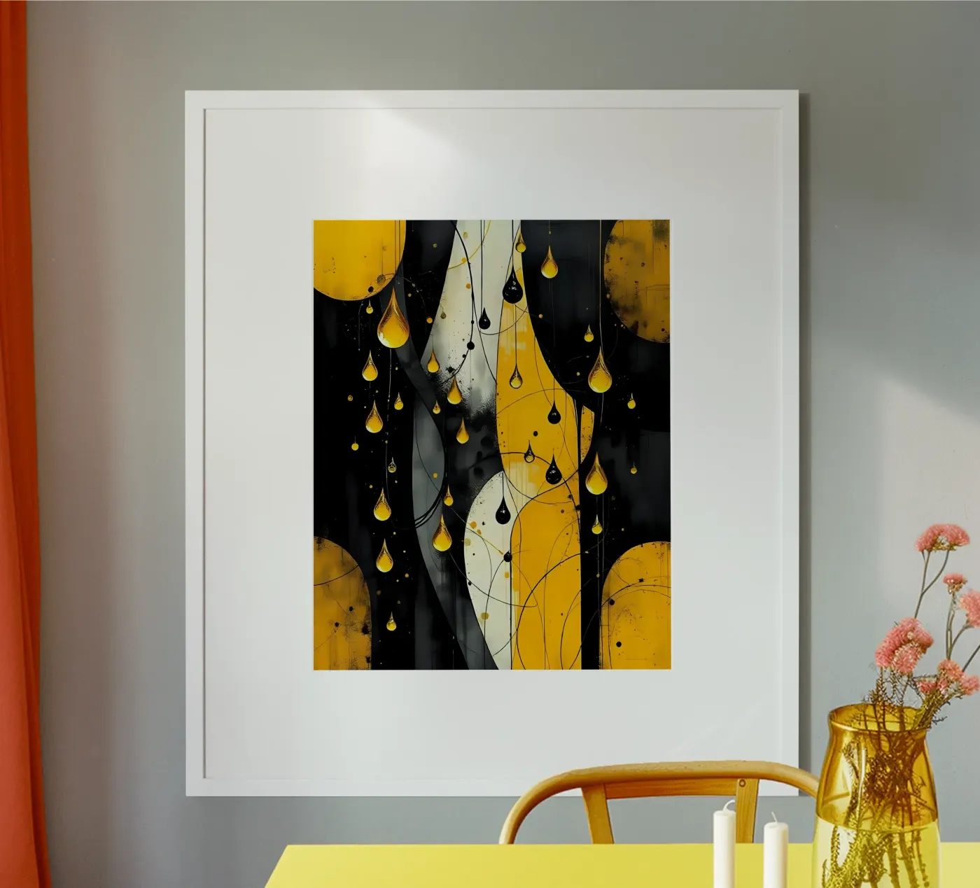 Goutte_10 poster de schwarz-gelb by LK