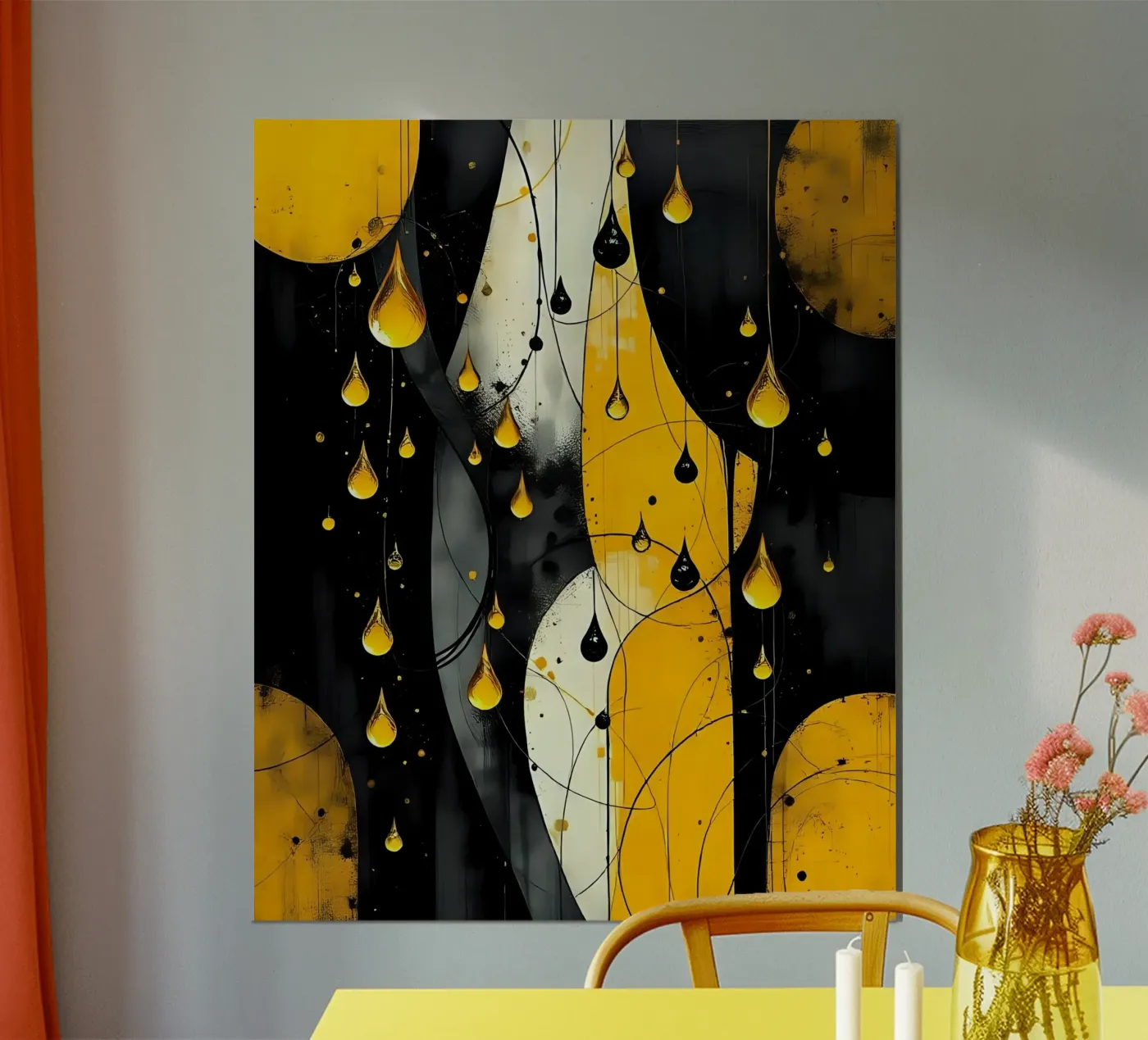 Drops_10 poster da schwarz-gelb by LK