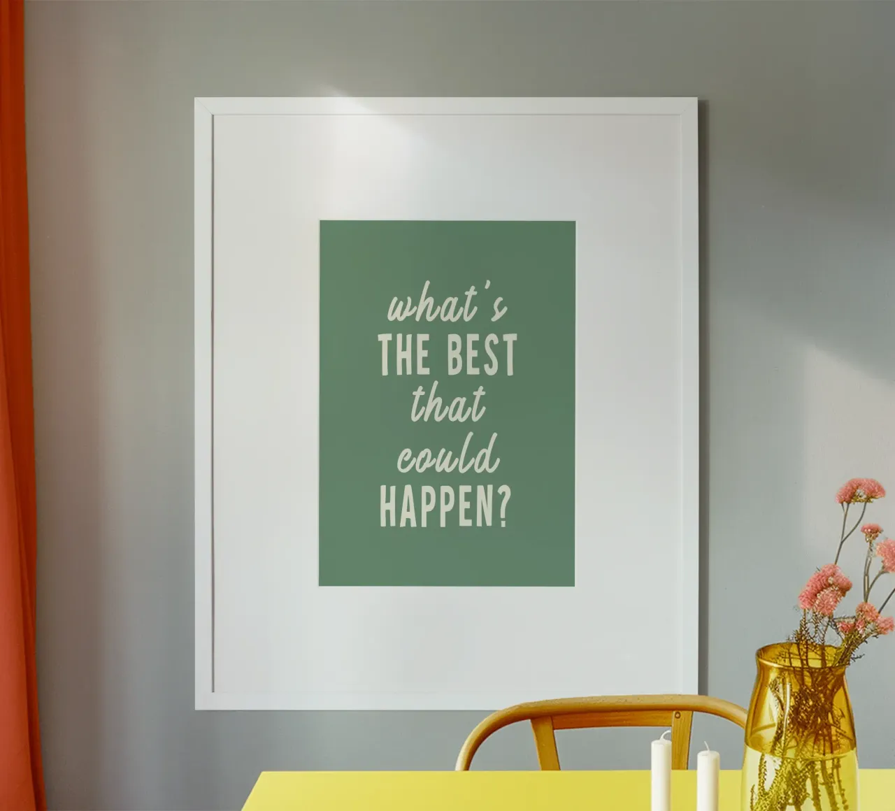What's the best that could happen? hahnemühle by WORD & WONDER