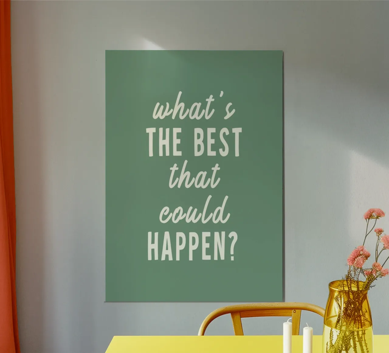 What's the best that could happen? hahnemühle by WORD & WONDER