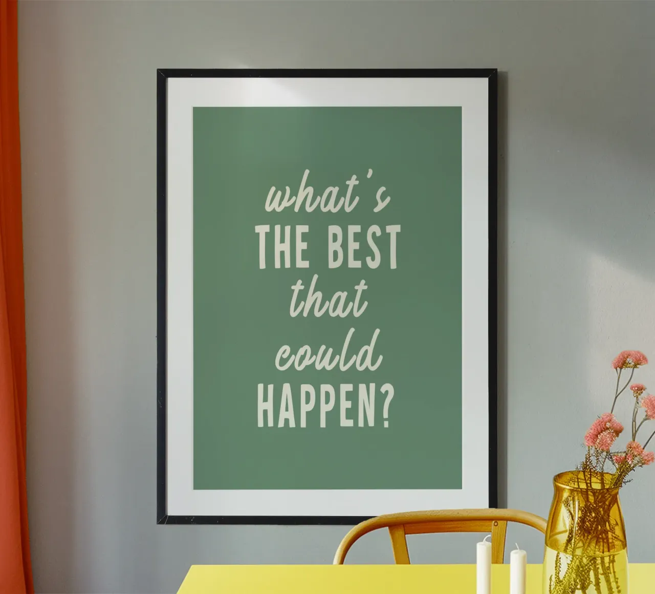 What's the best that could happen? hahnemühle by WORD & WONDER