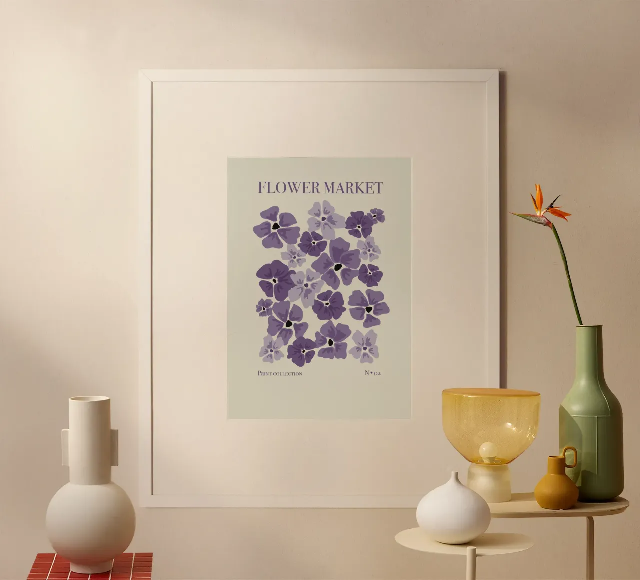 Mercato dei fiori 2 carta hahnemühle da Sixmai