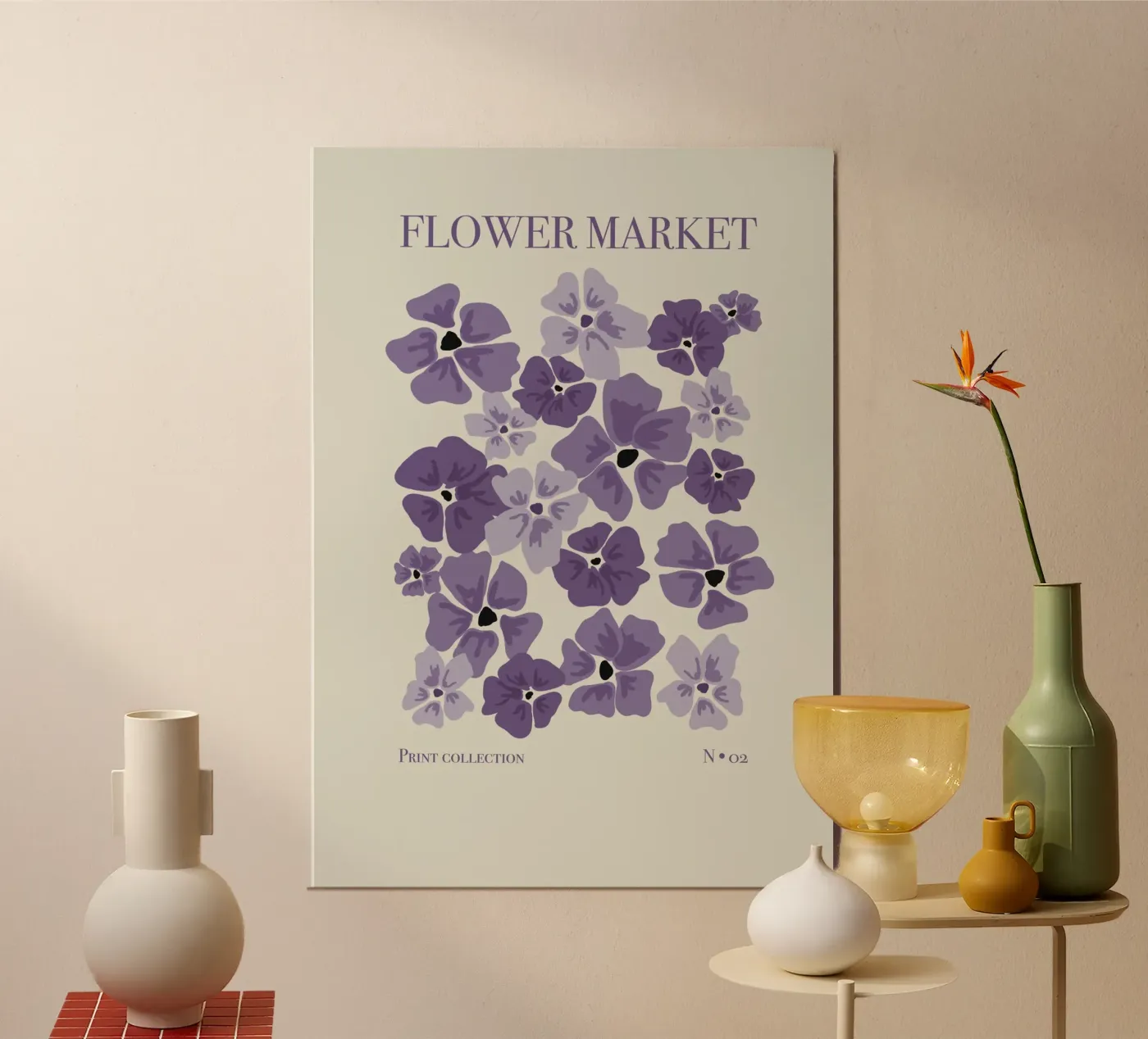Blumenmarkt 2 Poster von Sixmai