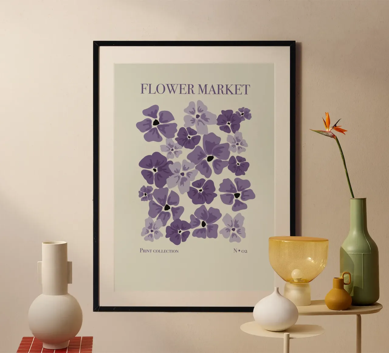 Mercato dei fiori 2 carta hahnemühle da Sixmai
