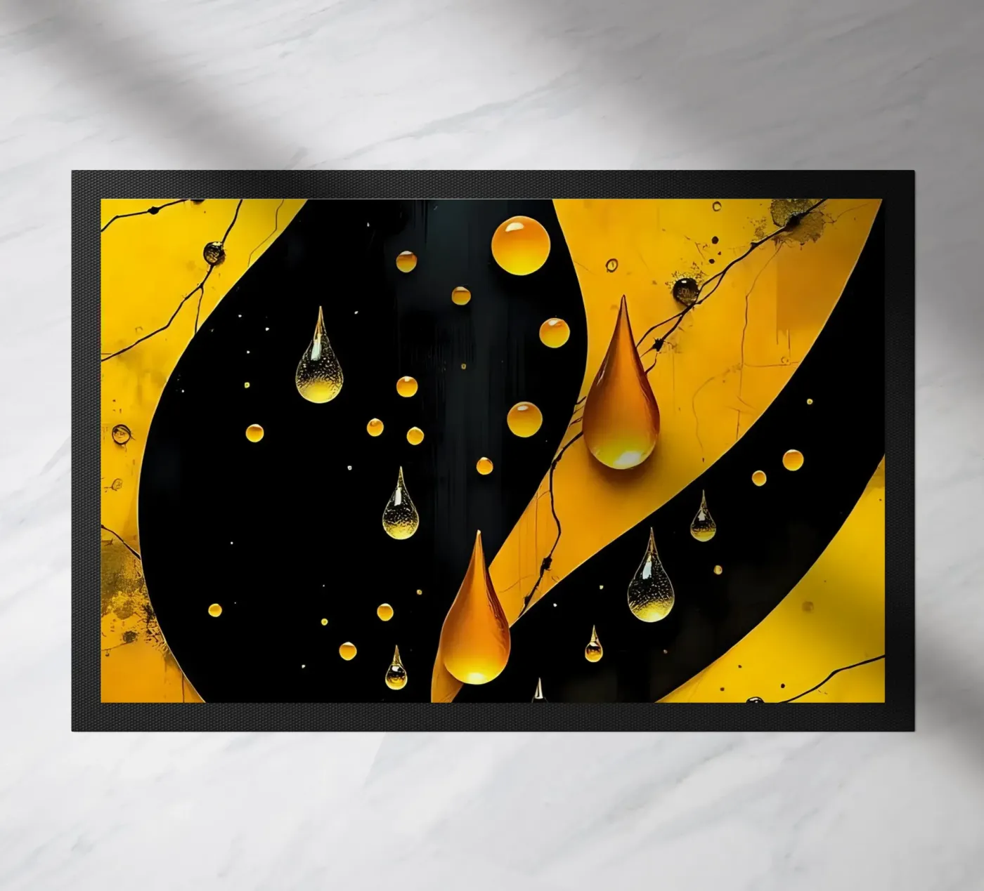 Drops_11 deurmat van schwarz-gelb by LK