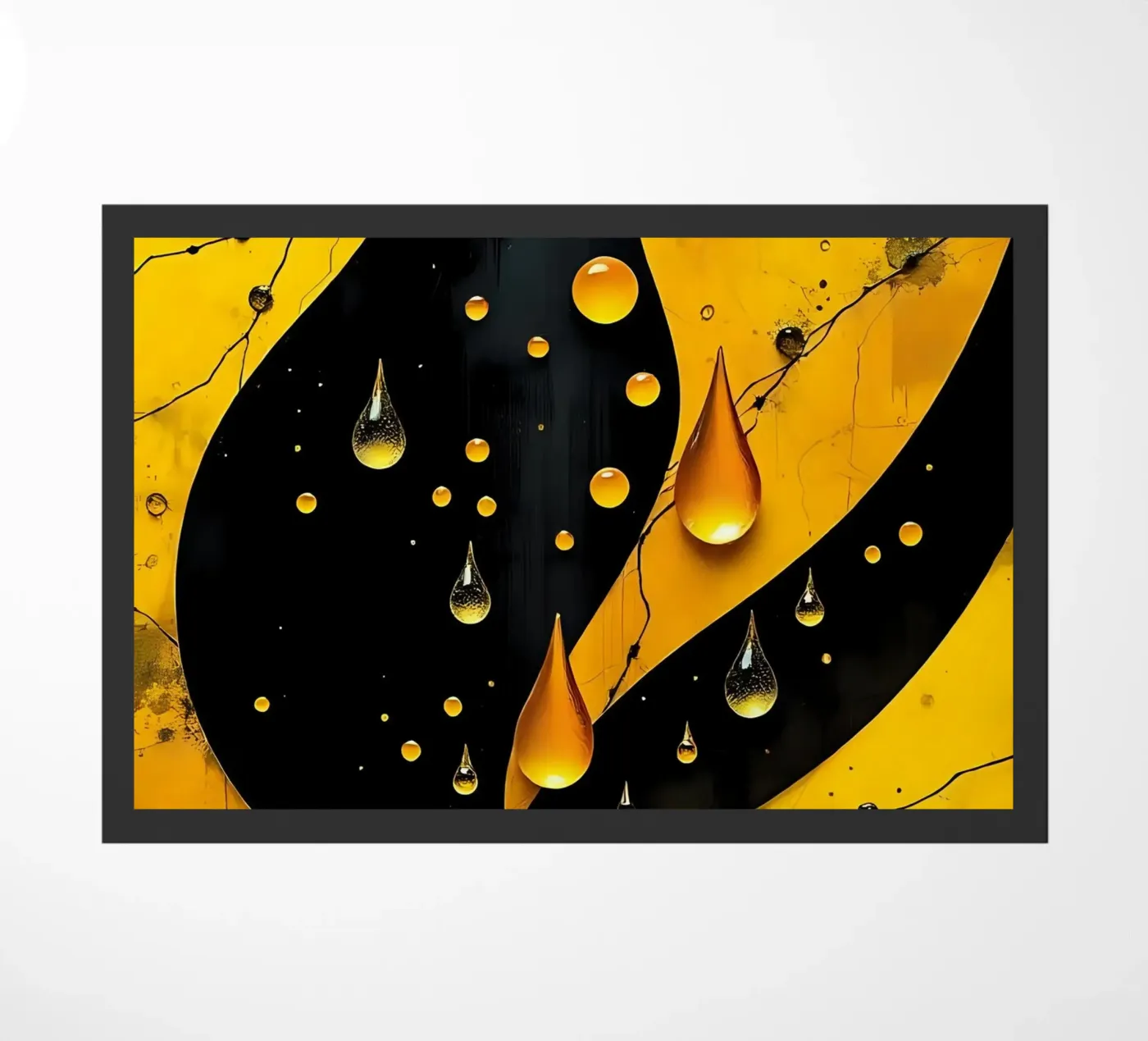 Drops_11 deurmat van schwarz-gelb by LK