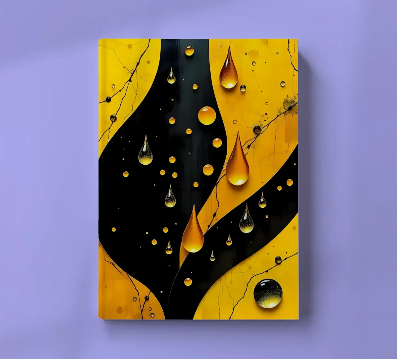 Drops_11 notebook by schwarz-gelb by LK