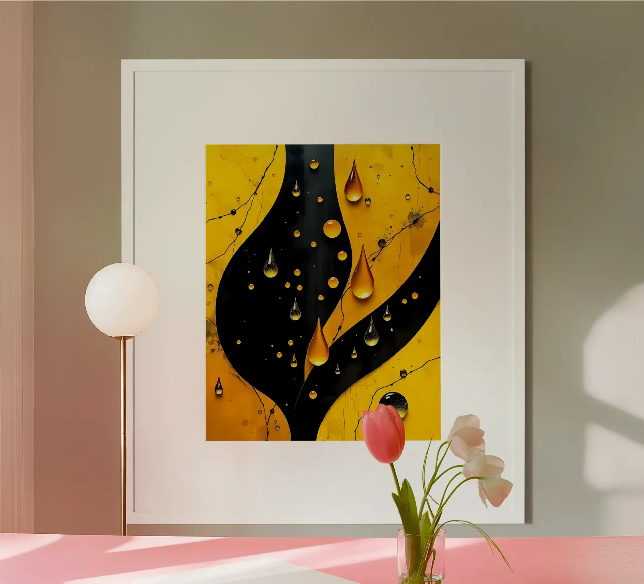 Gocce_11 poster da schwarz-gelb by LK