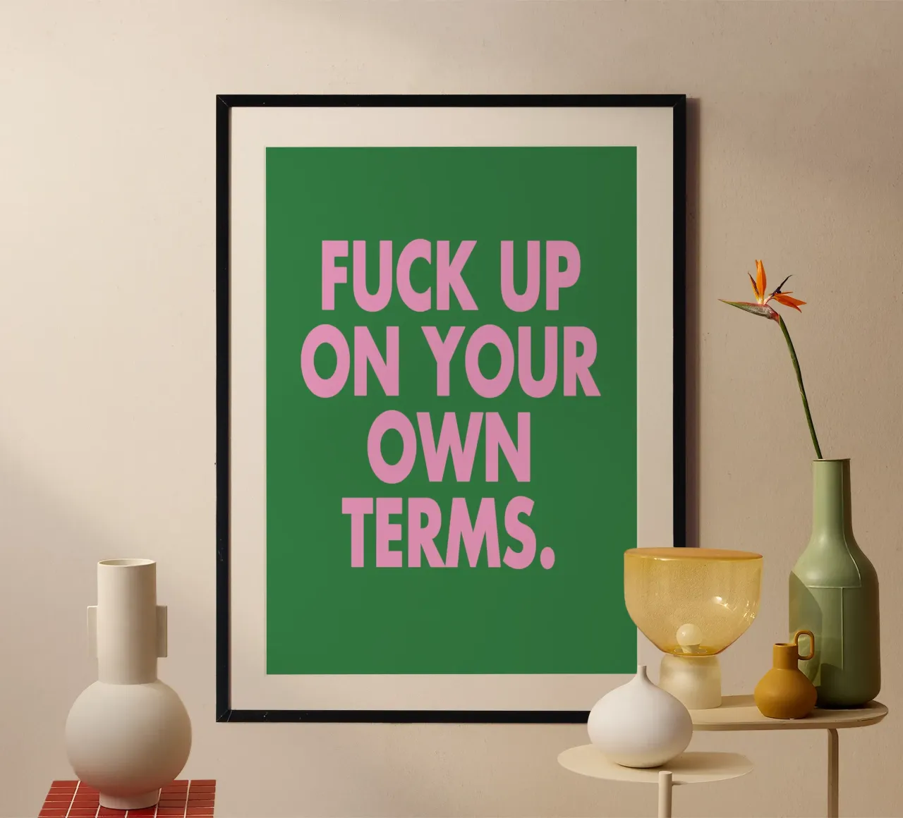 Fuck up on your own terms. carta hahnemühle da WORD & WONDER